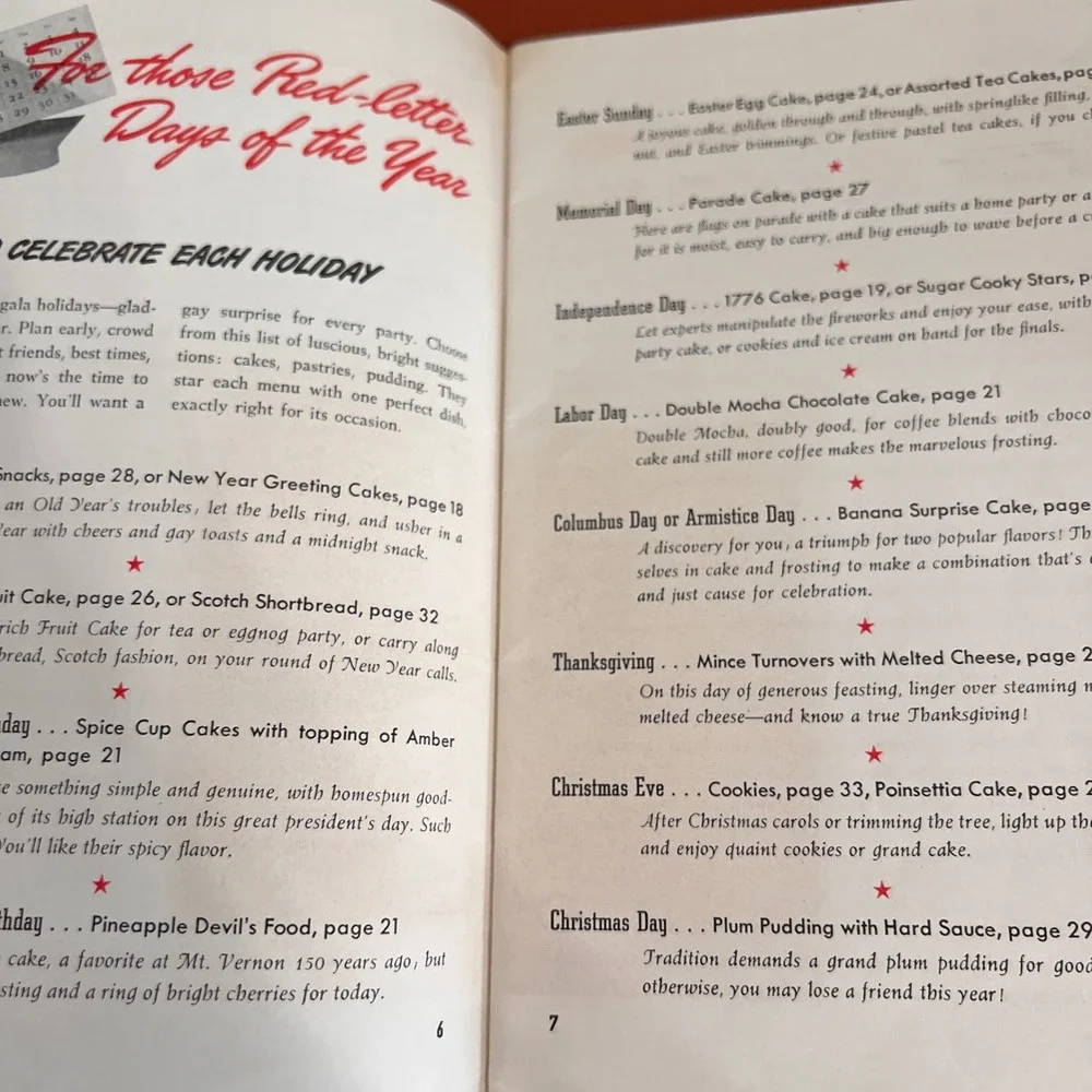 Vintage 1940 Time for a Party Hostess Book‎ of Baking Recipes General Foods 5264